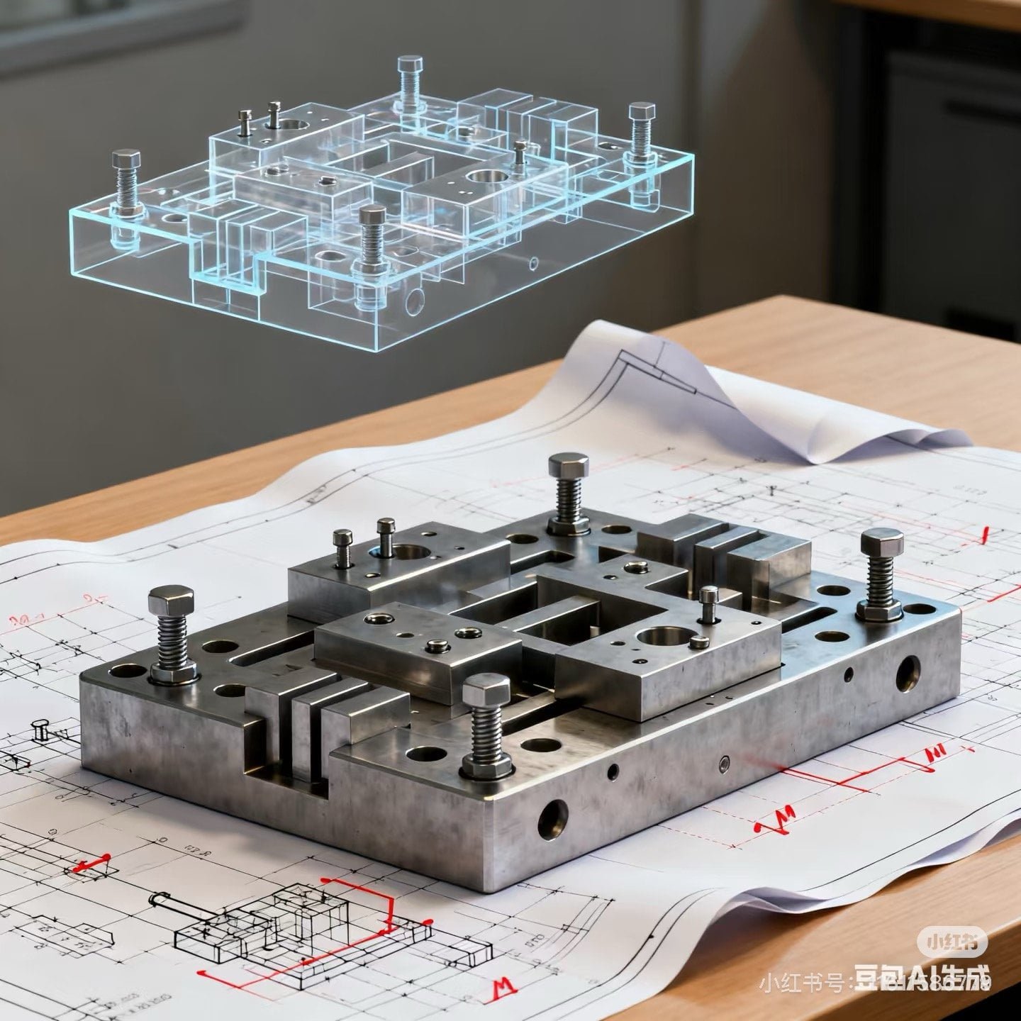Moldability review markup on a plastic part model