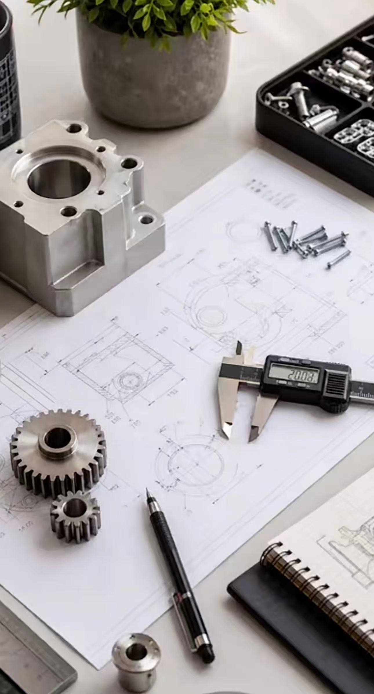 Dimensional inspection of a CNC machined part