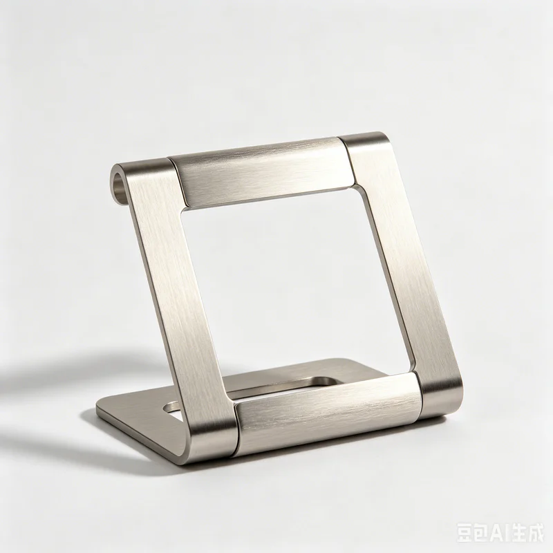 Brushed satin finish on a custom stamped metal part