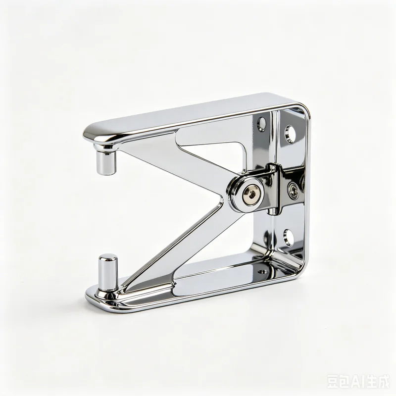 Chrome plated finish on a custom stamped metal part