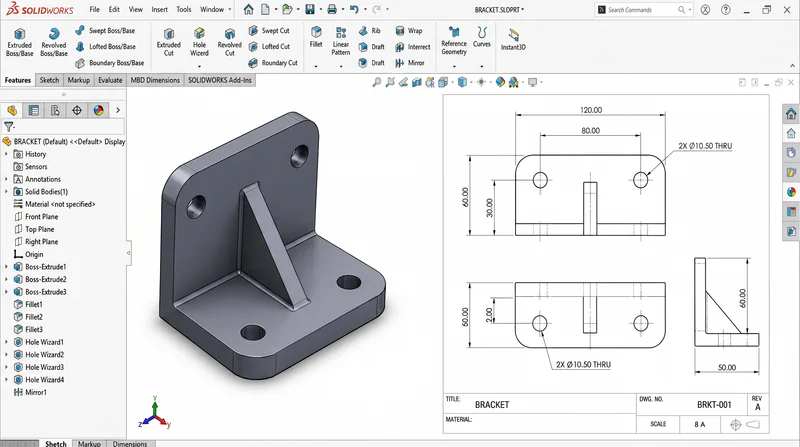 Drawing review stage of the metal stamping production process