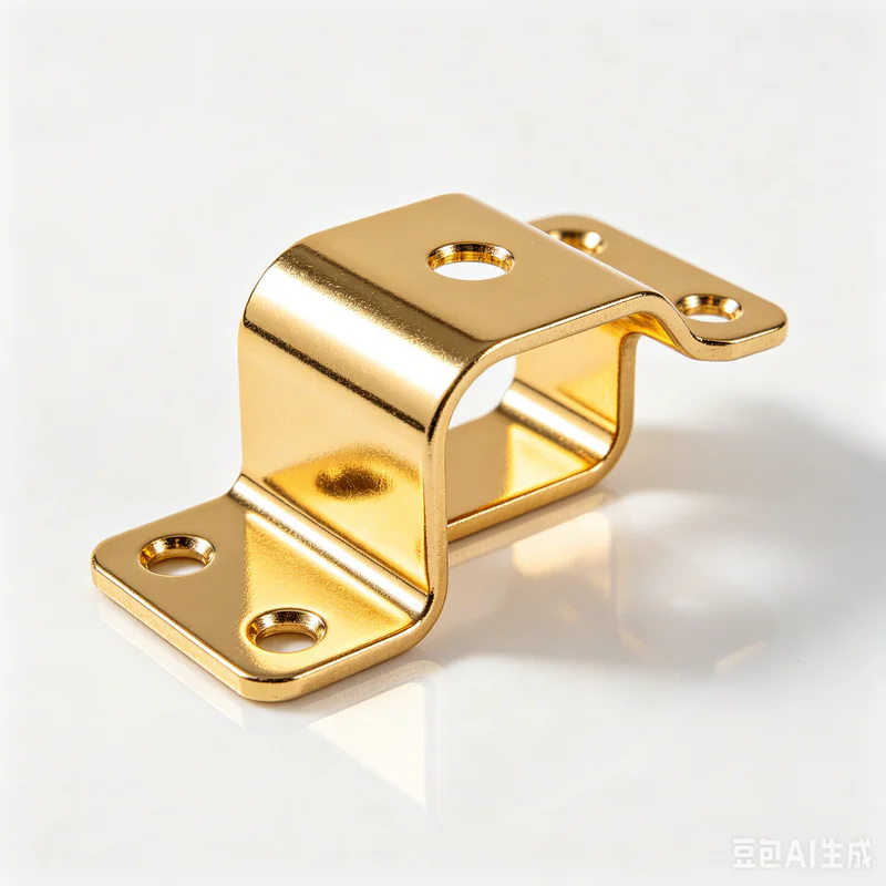 Gold plated finish on stamped electrical contact parts
