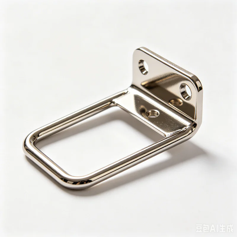 Nickel plated finish on a durable stamped metal part
