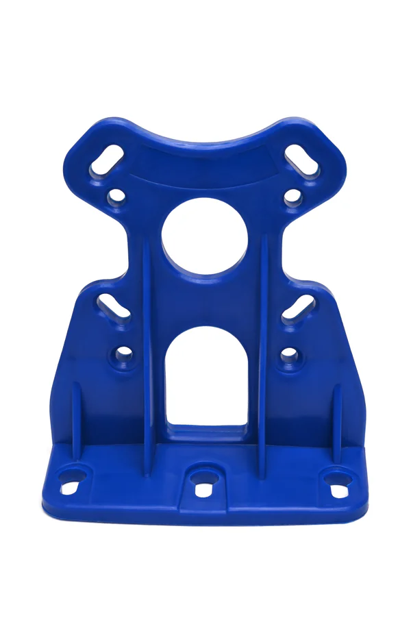 Plastic injection molding machine producing custom molded parts