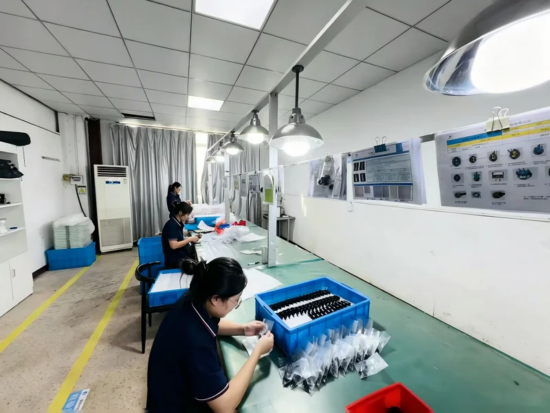 Final inspection and packed molded parts ready for shipment