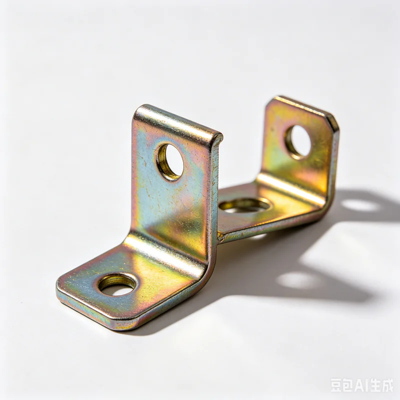 Zinc plated finish on a carbon steel stamped part