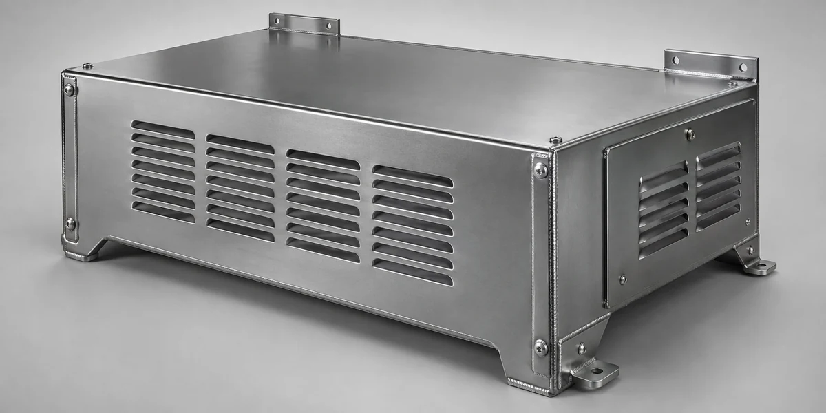 Formed and joined sheet metal enclosure
