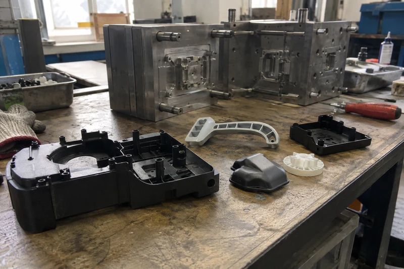 A finished injection molded sample