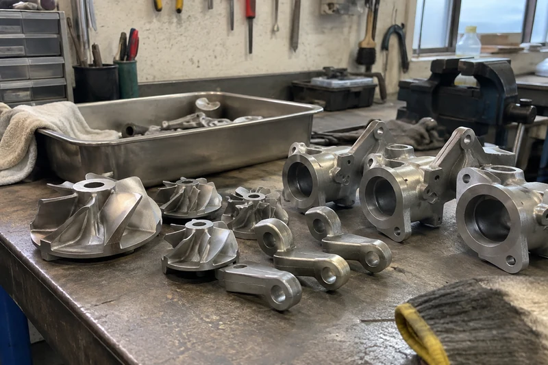 An investment cast part with a complex shape