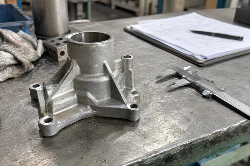 An investment casting and redacted inspection report