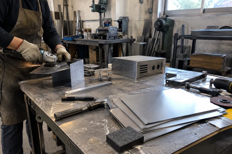 Sheet metal cutting and forming in production