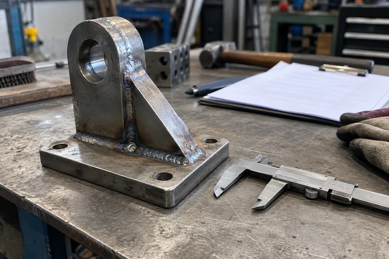 An inspected welded part and report