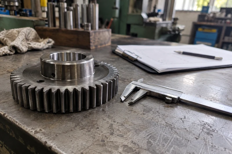 An inspected gear and record