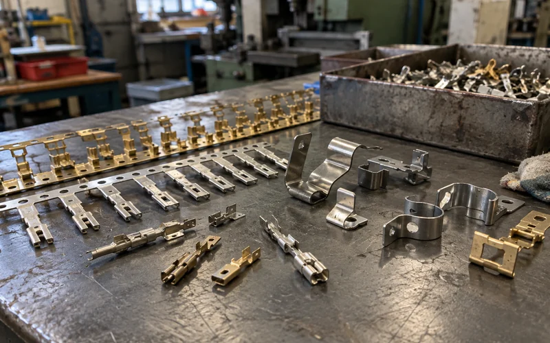 Stamped terminals and clips