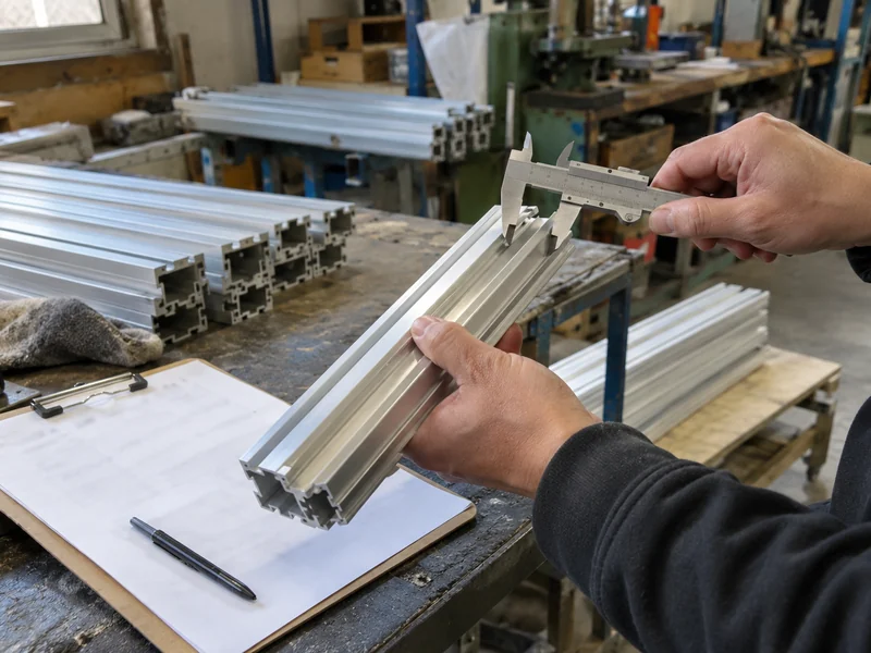 An aluminum profile inspection and report