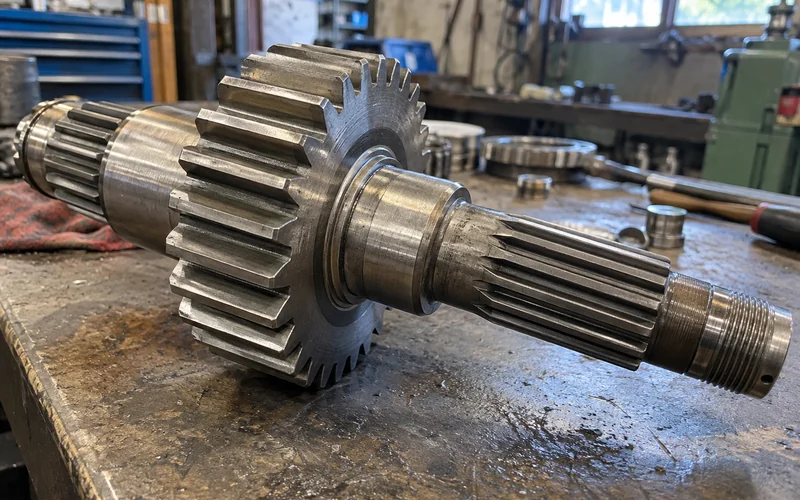 A shaft gear or geared component