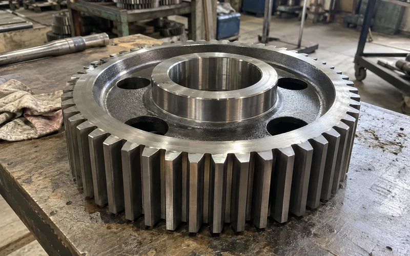 A gear at its agreed delivery stage