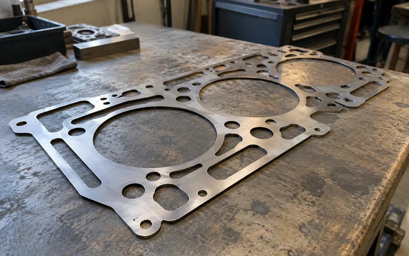 A laser-cut gasket carrier