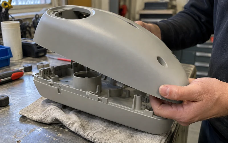 A resin copy in an assembly check