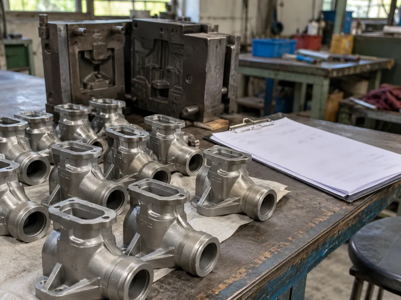 An investment casting lot and traceability record