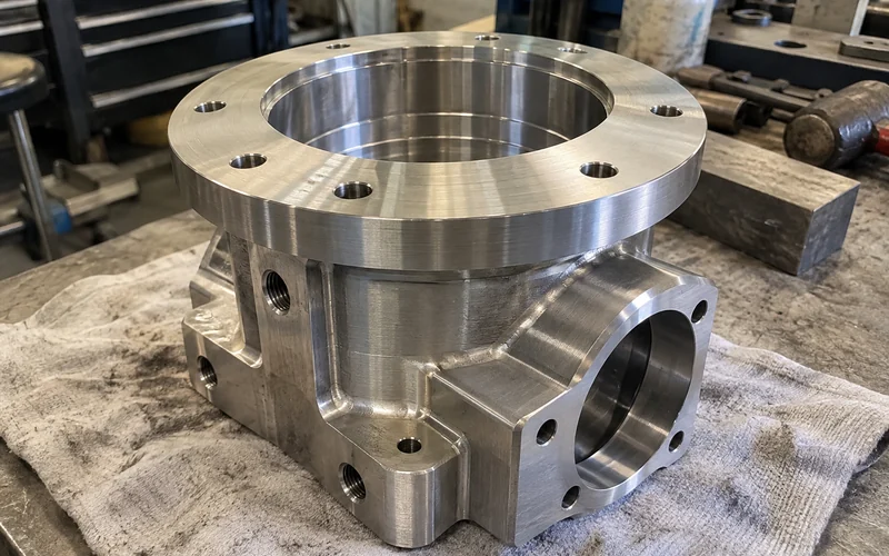 A finished precision machined part