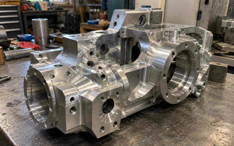 A multi-face CNC machined component