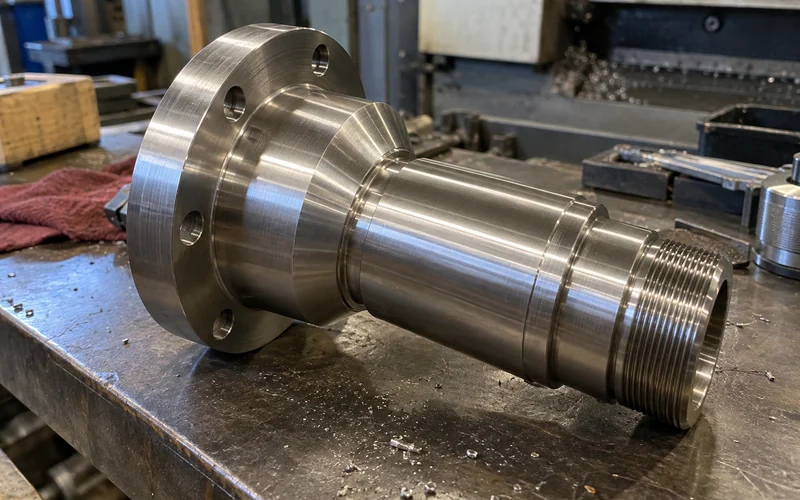 A finished CNC turned part