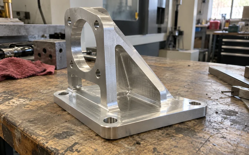A CNC milled bracket