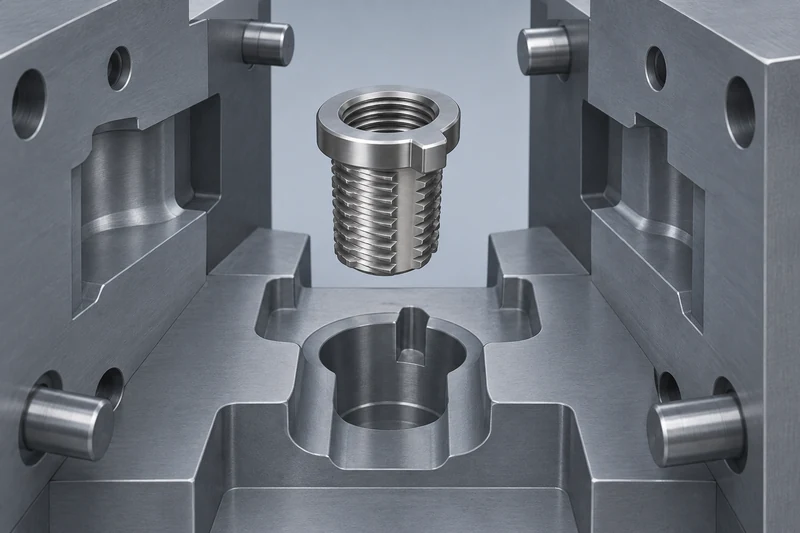 Keyed insert location inside a mold cavity