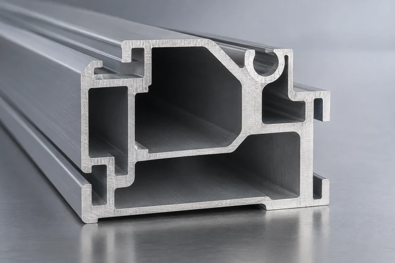 Extrusion section with varying wall thickness