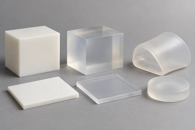 Rigid, translucent and soft polymer samples