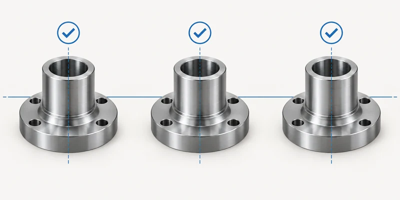 Parts from several batches aligned to one reference