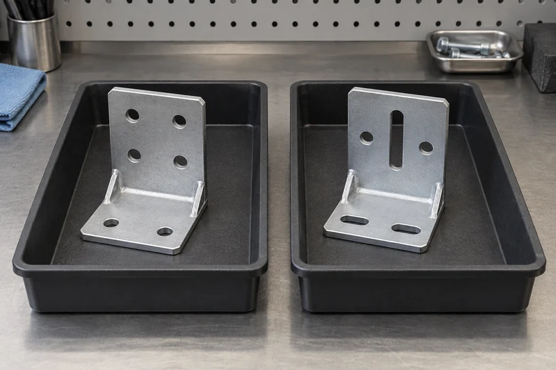 Two part versions separated into controlled trays