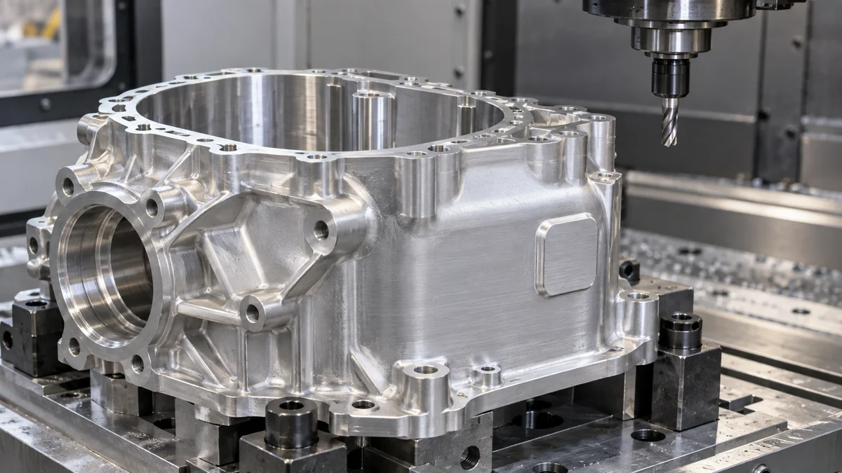 Aluminum Contact Surface Machined aluminum housing with a broad exterior surface and a distinct contact pad.